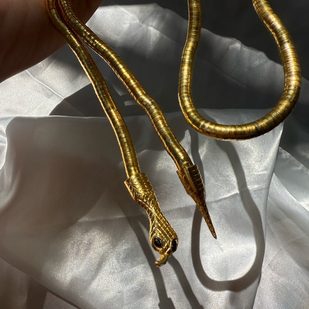 Serpenti Gold Snack Necklace-Bracelet-Multifunctional - Picture 9 of 12